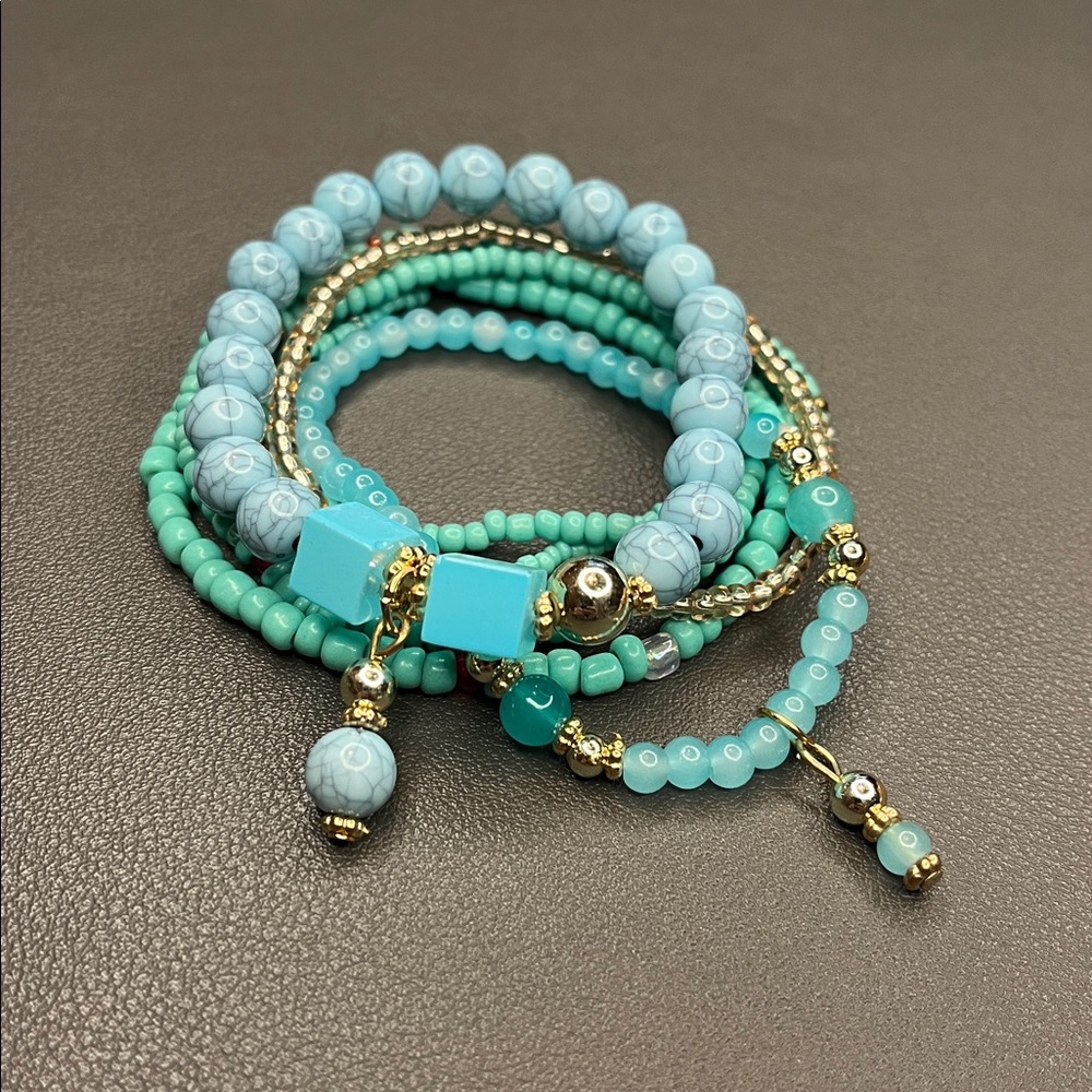 Fashion Jewelry Multicolor Beaded Bracelet sold per set - Picture 4 of 4
